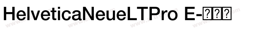 HelveticaNeueLTPro E字体转换